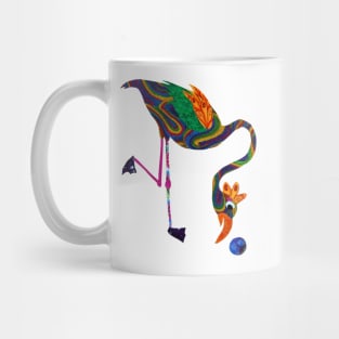 Colorful Bird with Ball Mug